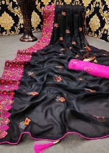 Party Wear Chiffon Saree