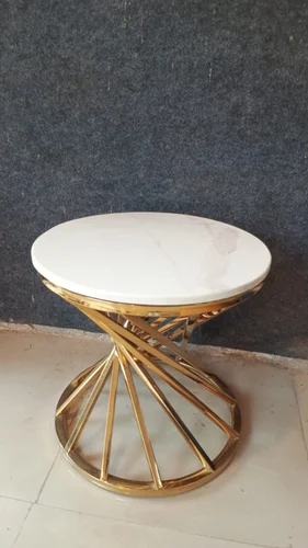 Round Shape Marble Top Center Table