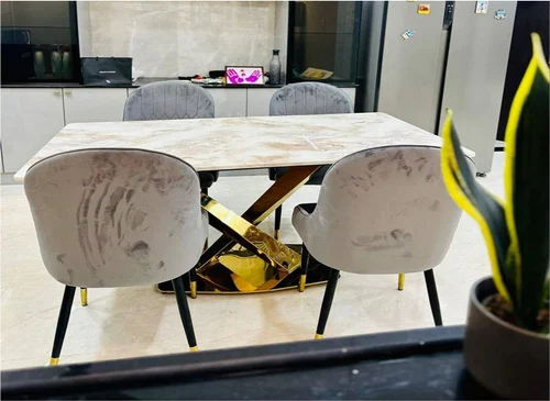 Marble Top Dining Table Set