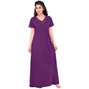Ladies Plain Cotton Nighty