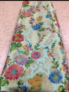 Digital Printed Banarasi Brocade Fabric
