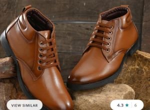 Leather High Ankle Formal Shoes