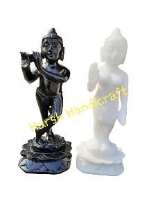 Harsh Handicraft Beautiful Radha Krishna Black And White (8.5Inches)