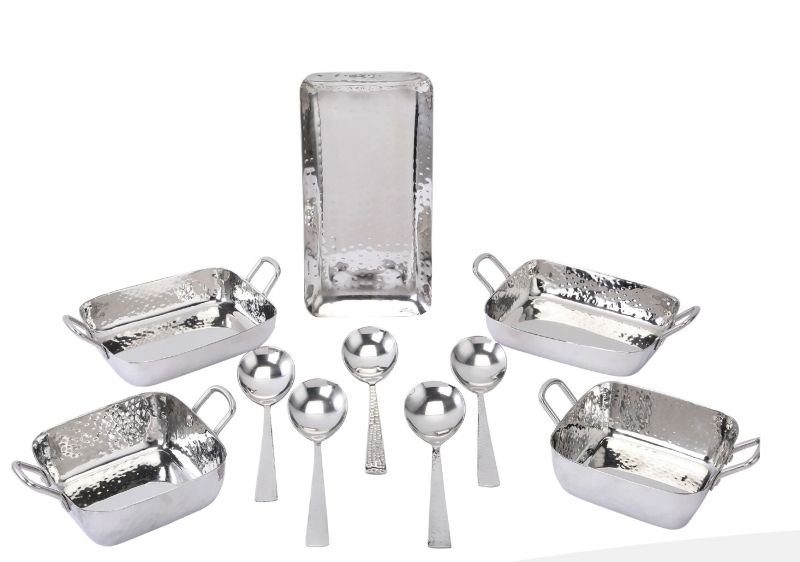 10 Pcs Stainless Steel Serving Utensils Set