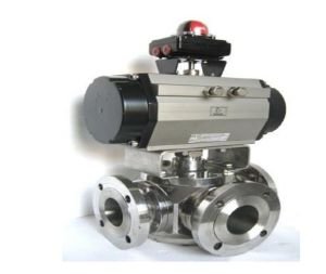 3 Way Actuator Operated Ball Valve