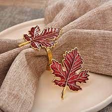 Napkin Rings, Color : Golden