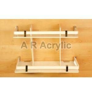 Acrylic Double Layer Bathroom Shelf
