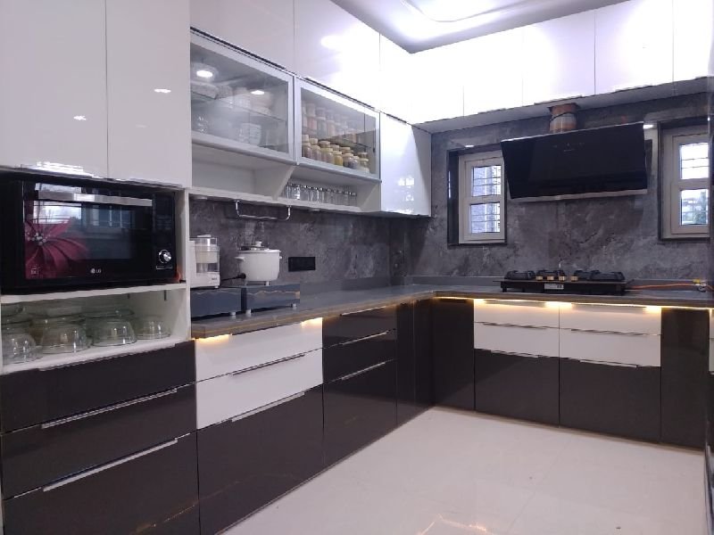 L Shaped Modular Kitchen