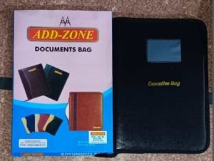 Black Document Bag