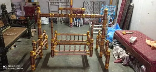 wooden baby cradle swing