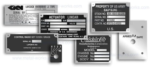 Aluminium Name Plates