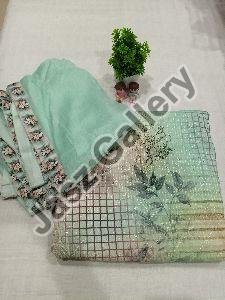 Ladies Designer Unstitched Suit