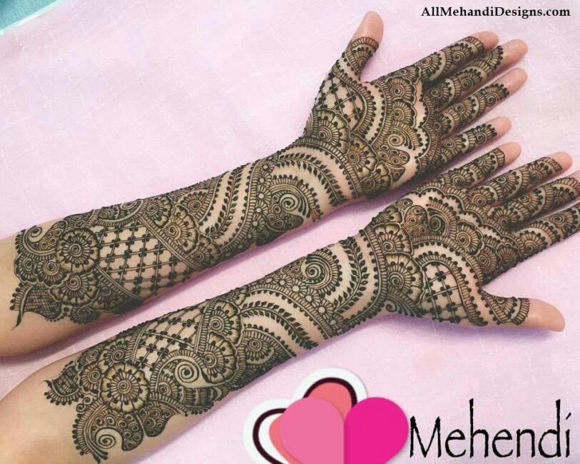 full hand mehndi design