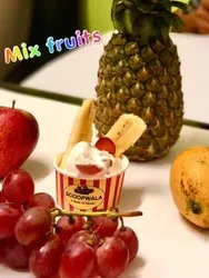 Mixed fruit icecream