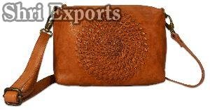 Full Grain Genuine Leather Ladies Sling Bag (1868)