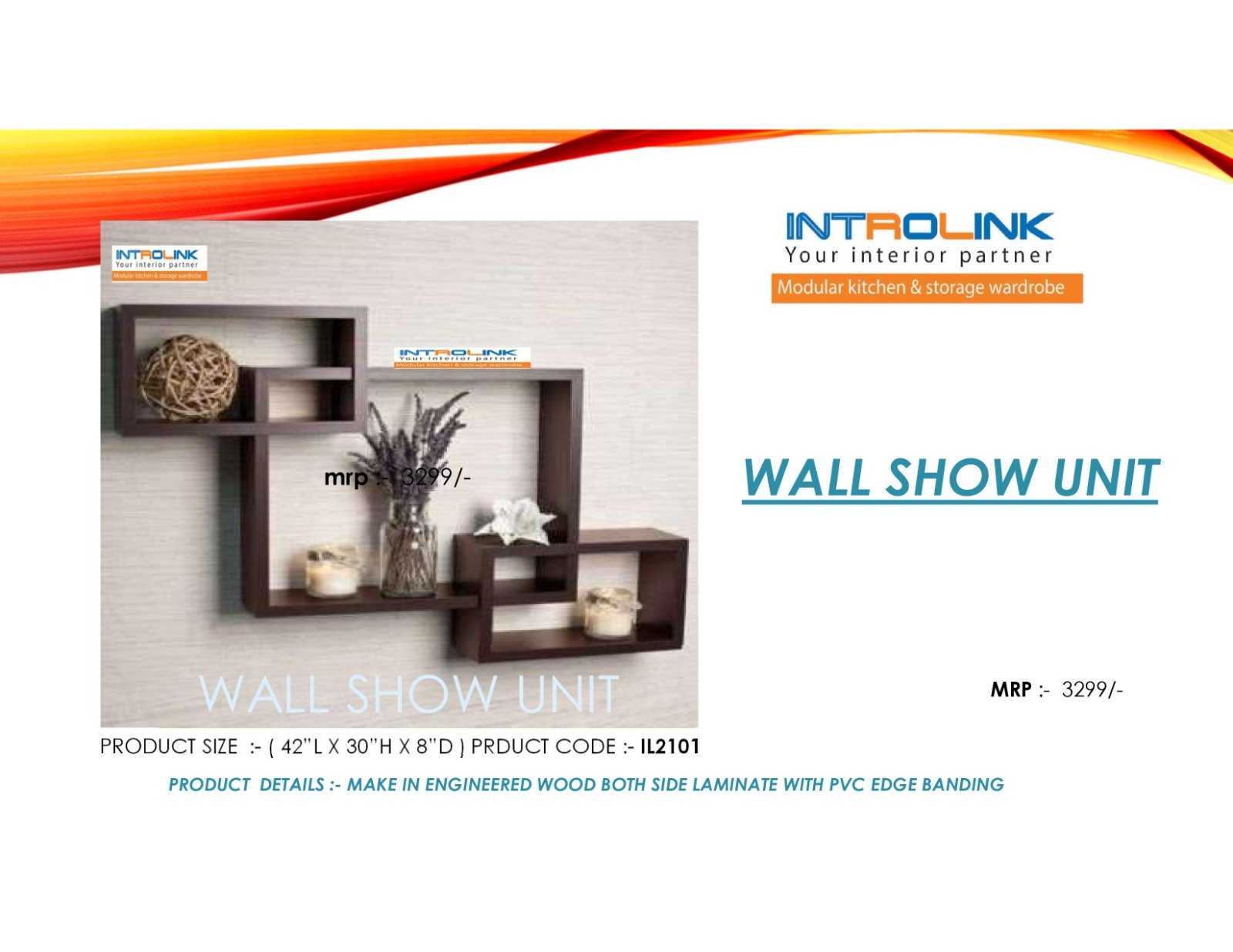 Wall show unit