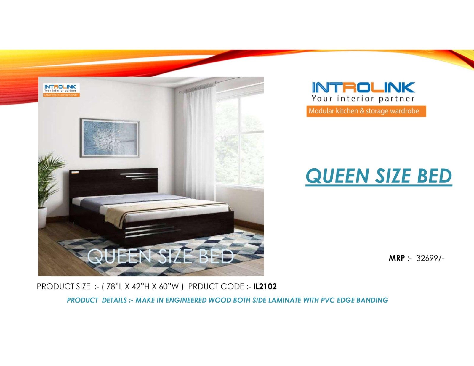 Queen size bed
