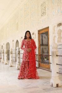 Cotton Sharara Suit Set