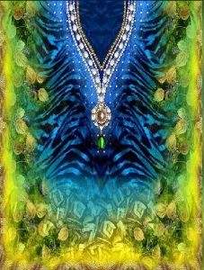 Kaftan Digital Print Fabric