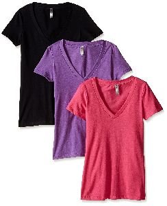 Ladies V Neck T-Shirts