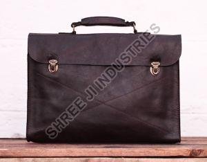 Leather Document Hand Bag