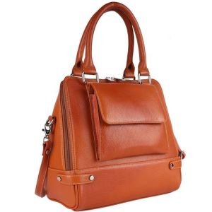 Ladies Leather Bags, Color : Brown