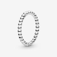 Beaded Silver Rings