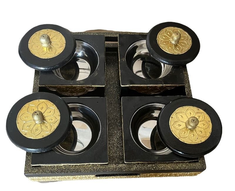 Brass Dry Fruit Box Set