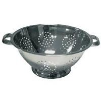 Stainless steel colander