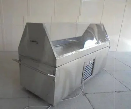 Stainless Steel Single Face Dead Body Freezer Box, Length: 7 Feet