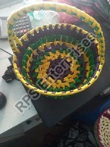 7X5 Inch Handmade Palm Leaf Basket