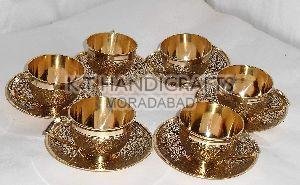 Brass Cup With Saucer