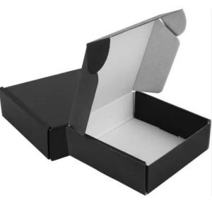Black Die Cut Corrugated Box