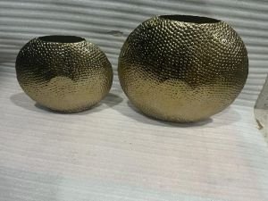 Antique Aluminium Flower Vase
