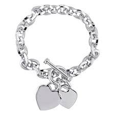 silver toggle bracelet