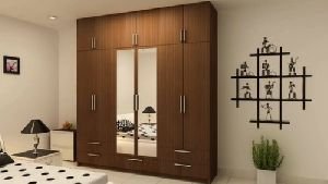 Light Brown Wooden Almirah