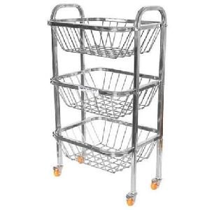 Stainless Steel 3 Tier Fruit Basket