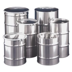 Stainless steel barrels 210 ltr