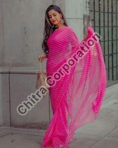 Chiffon Casual Wear Leheriya Saree
