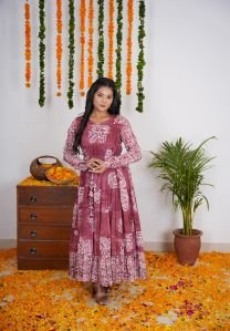 Ladies Floral Print Tiered Dress