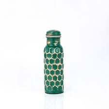 ANTIQUE DIAMOND COPPER BOTTLE
