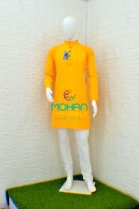 Kids Haldi Yellow Kurta Pajama
