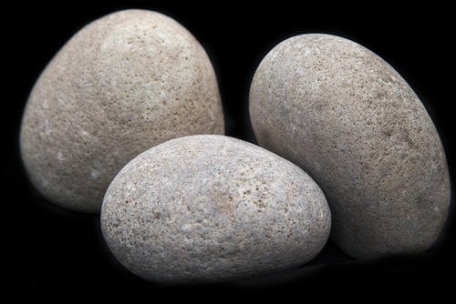 Off White River Pebbles, Color: White