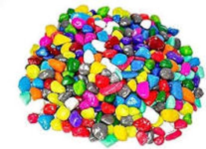 Decoration Schmick Multicolor Pebbles, Size : 10x10inch
