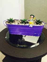 Oval metal planter, Material : Metal