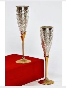 Brass Champagne Glass, Use for : Drinking
