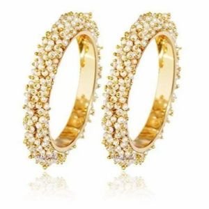 Brass Bangle, Coating : Gold, Material : Brass
