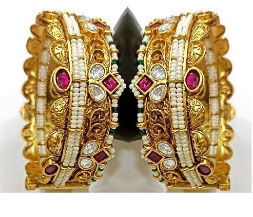 Gold Plated Bangles, Finishing : Polished