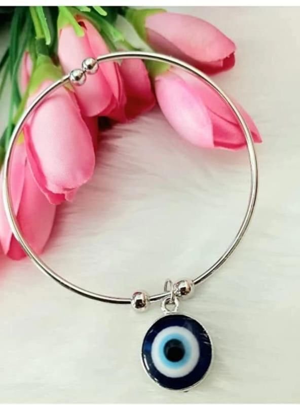 Evil Eye Bracelet, Color : Silver, Quality : Good