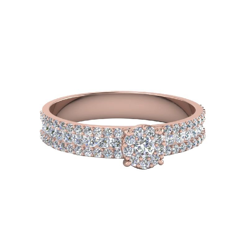 Diamond Ring, Metal Type : Rose gold